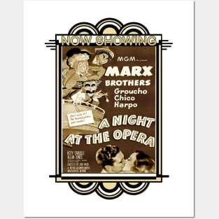 A Night At The Opera (Sepia/Framed) Posters and Art